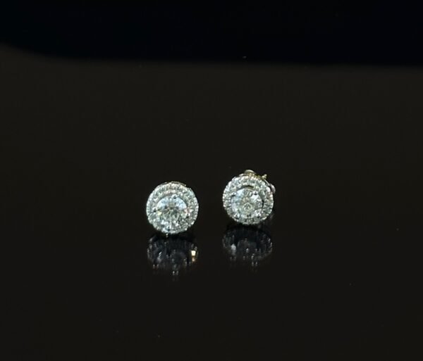S925 HALO SYNTHETIC MOISSANITE STUD EARRING FOR MEN WOMEN GIFT - Image 7