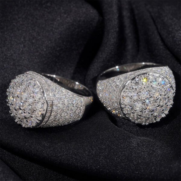 S925 Round VVS Synthetic Moissanite  Ring - Image 7