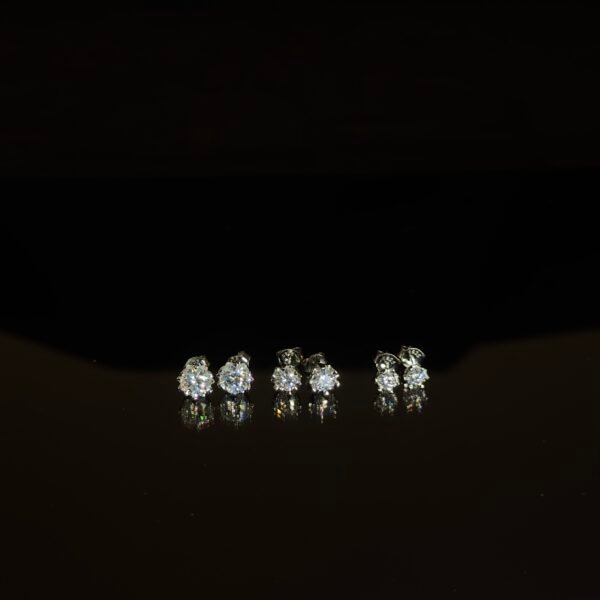 "925 Sterling Silver Moissanite Hip Hop Earrings Iced Out Halo Design Unisex Luxury Gift - Image 9