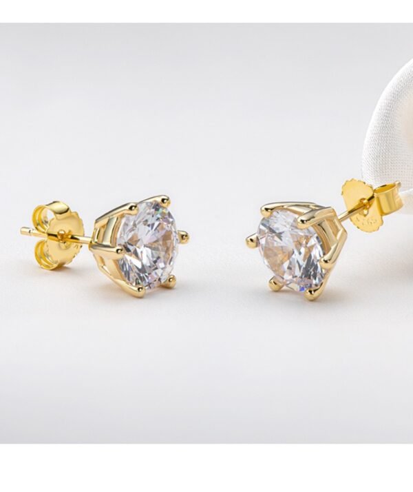"925 Sterling Silver Moissanite Hip Hop Earrings Iced Out Halo Design Unisex Luxury Gift - Image 11